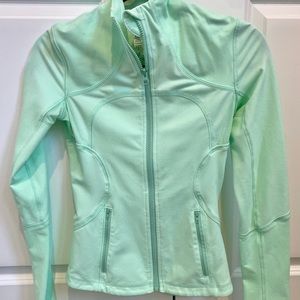 Lululemon bright green workout zip jacket
